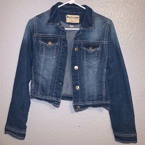 Navy blue jeans jacket
